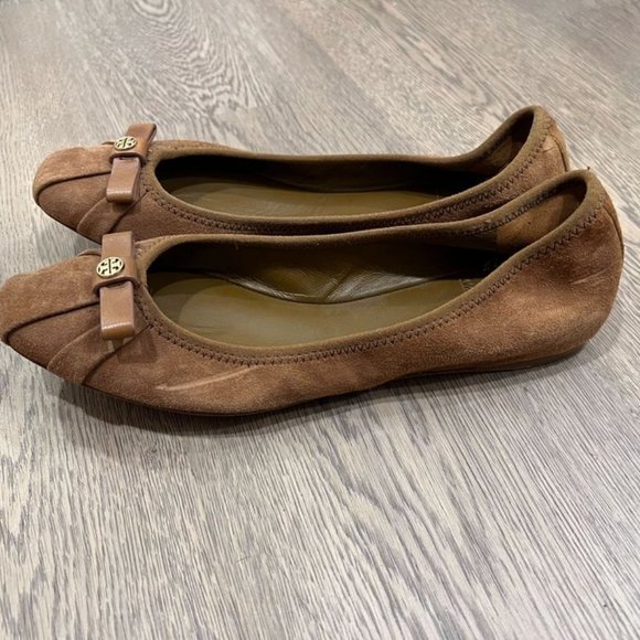 Tory Burch Womens Suede Leather Ally Ballet Flat size 7 - Picture 2 of 3